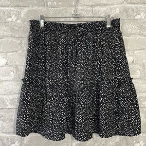 Crescent Ruffle Spotted Tiered Skirt